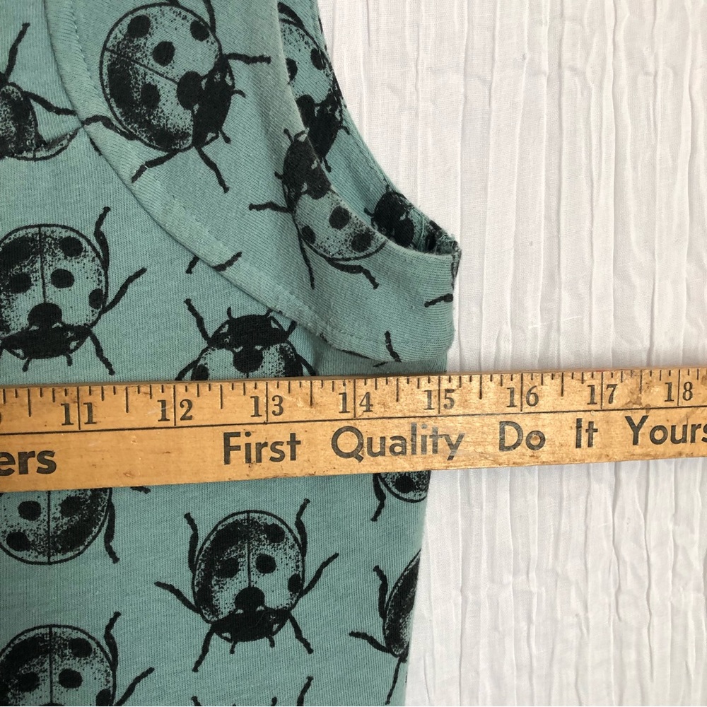 EFFIES HEART woman SZ M dress ladybug print fit & flair 50s look sweetheart neck - Picture 15 of 16